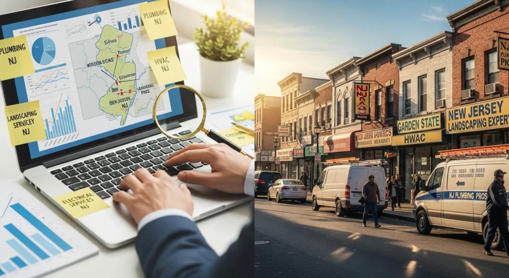 Keyword research focused on New Jersey service businesses