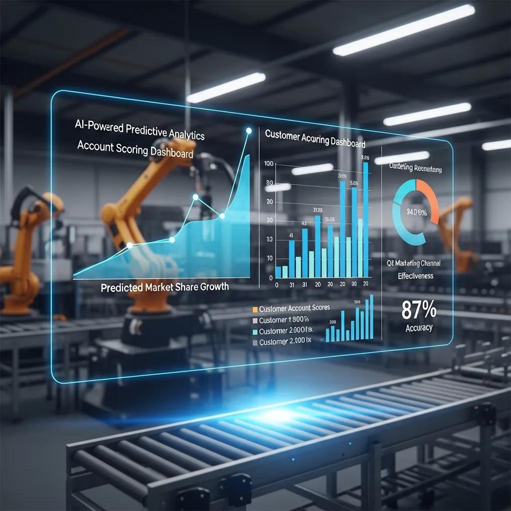 AI powering predictive account scoring and analytics for manufacturing marketing