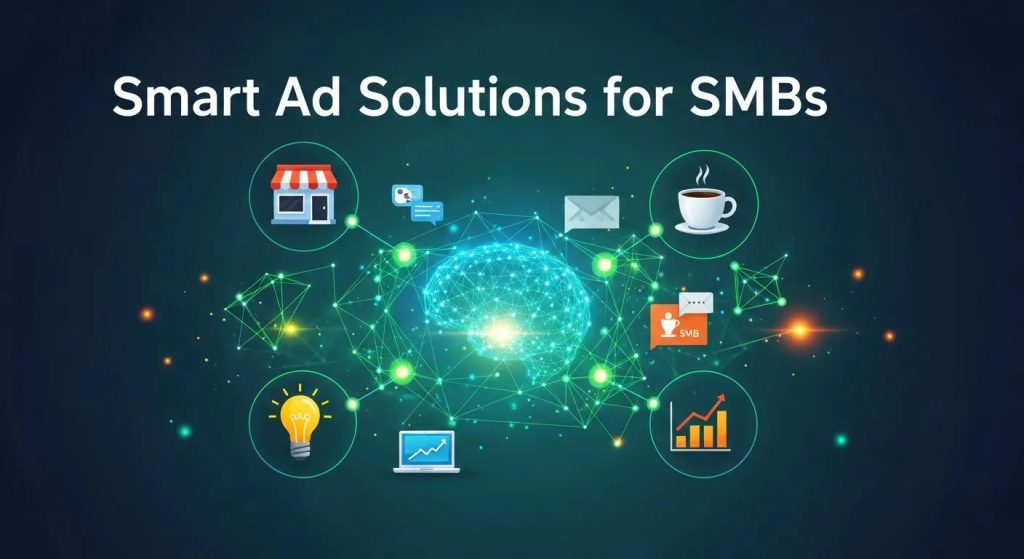Illustration of automated ad buying for small and mid-sized businesses