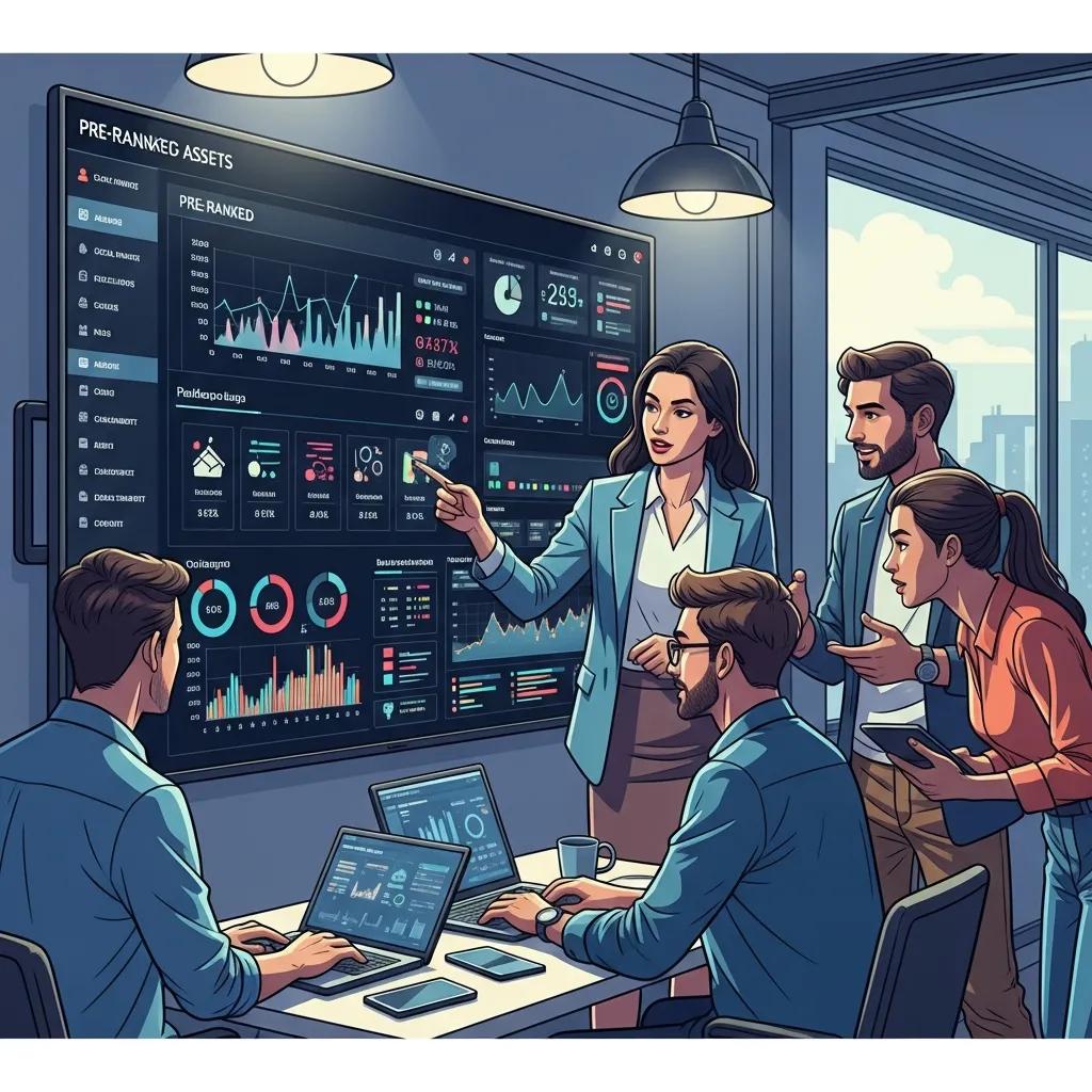 Marketing team collaborating on pre-ranked assets to accelerate local search visibility