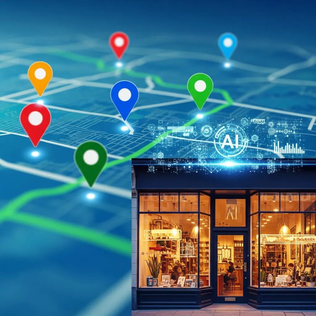 Map showing local SEO tactics for small businesses