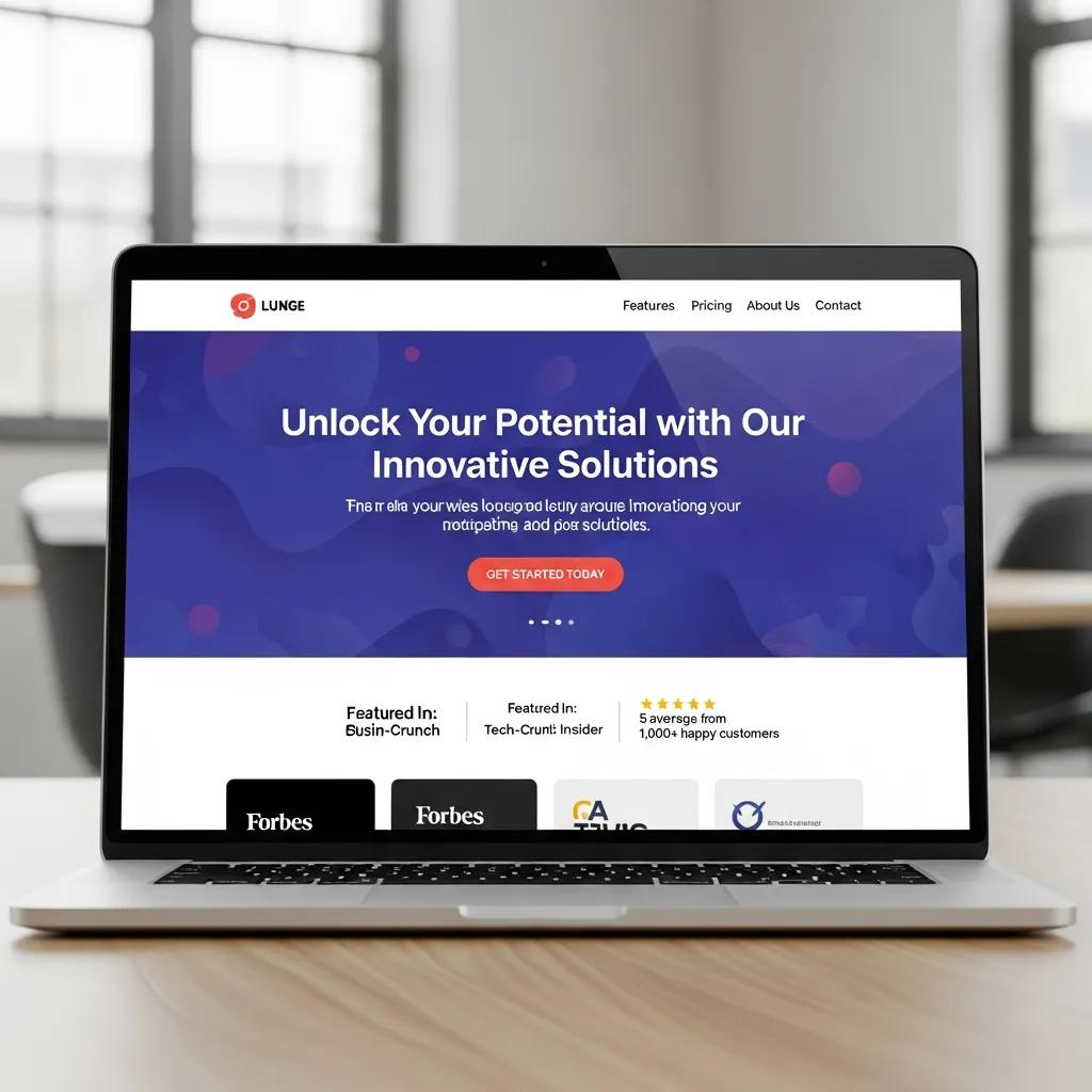 Conversion-focused website design that highlights UVP and trust signals
