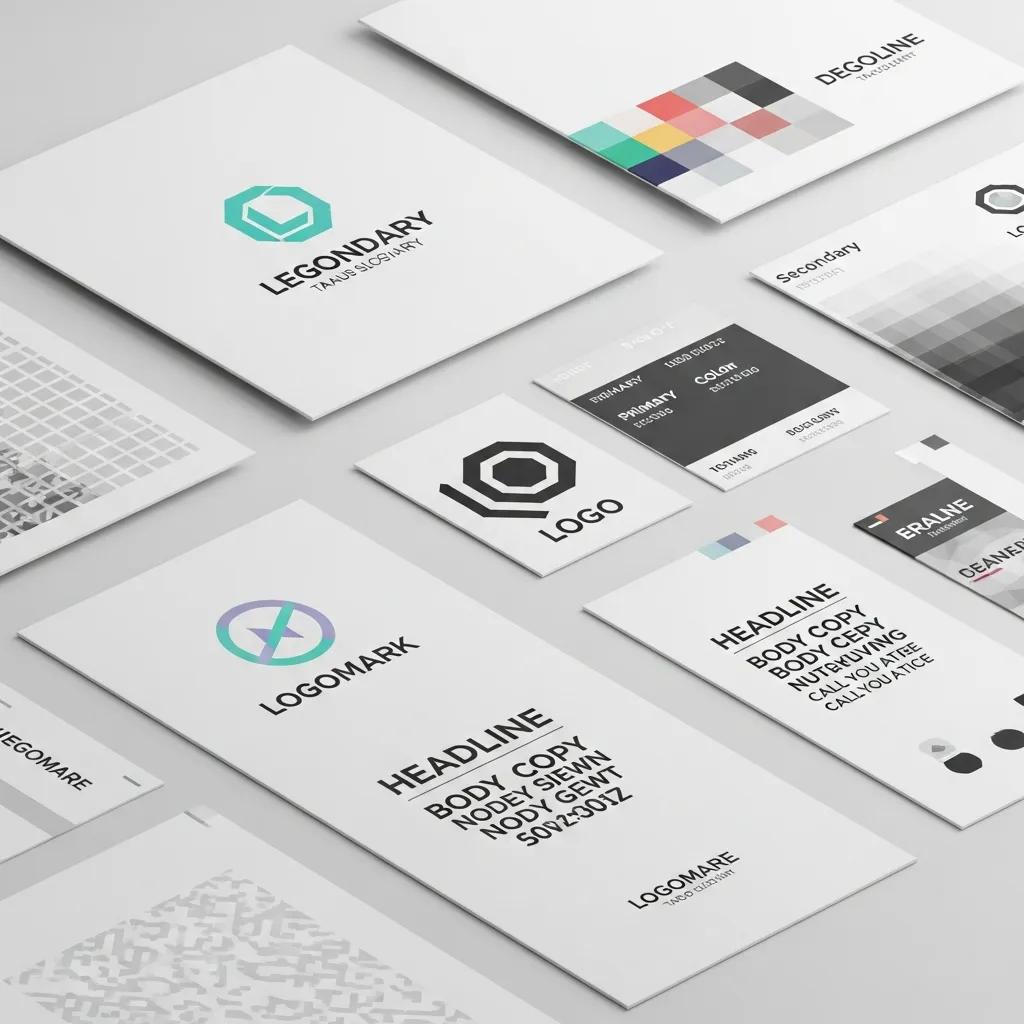 Brand visual elements guiding online perception and communication